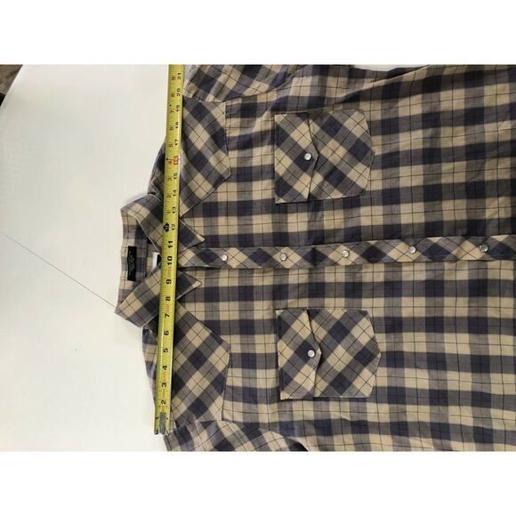 Holt Western Wear Shirt MEDIUM Pearl Snaps Rodeo Plaid Cowboy Vintage - Picture 5 of 7